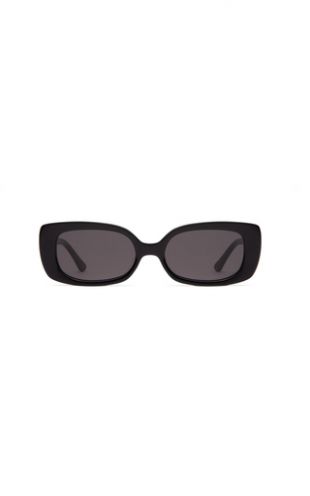 Square-Frame Black Sunglasses