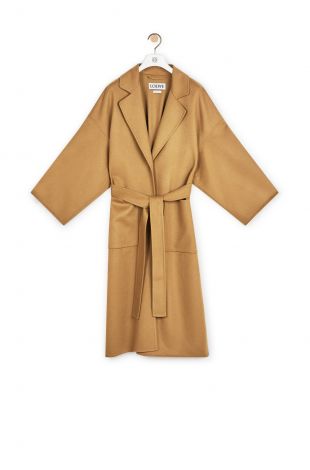 Gia Women’s Belted Suede Oversize Shirt - Camel
