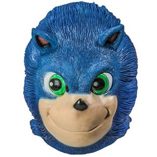 Sonic Mask Sonic The Hedgehog Cosplay Costume Latex Helmet for Adult Halloween