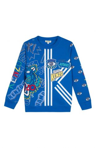 Multi Icon Graphic Sweatshirt