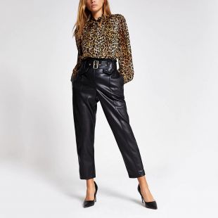 Leather Trousers Black