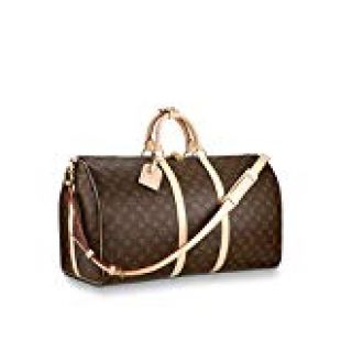 Louis Vuitton Monogram Keepall Bandouliere Travel Bag (Keepall 55)