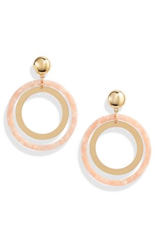 Ettika Double Ring Hoop Earrings | Nordstrom