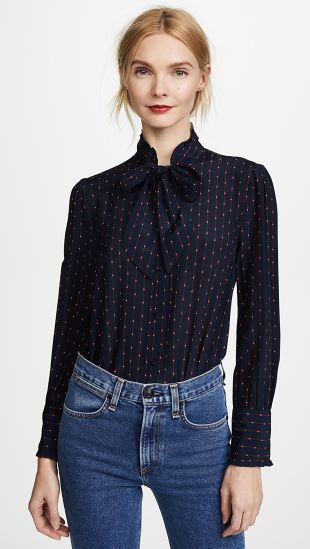Nolita Tie Neck Blouse