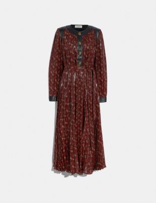 Coach Robe Coach - robe longues plissée