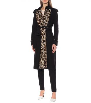 Trench-coat imprimé en coton
