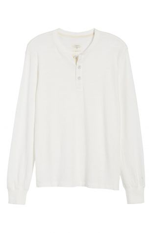 rag & bone Slub Cotton Slim Fit Henley