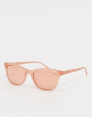 DKNY In Motion round sunglasses in pink | ASOS