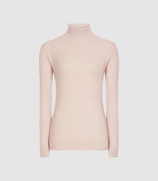 Wool Blend Roll Neck Jumper