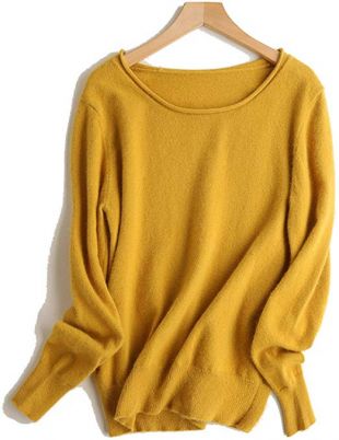 Gooding Day - Yellow Cashmere Sweater