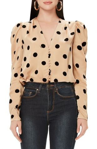 Button Front Thong Bodysuit