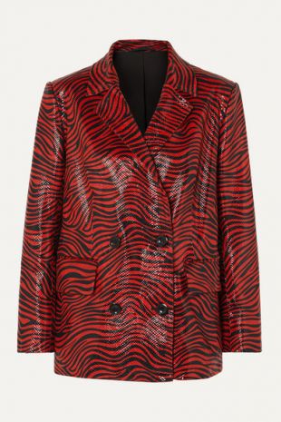 Zebra Print Blazer