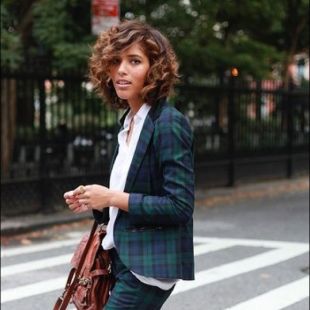 Navy Plaid Blazer