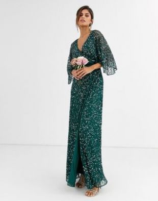fallon carrington green sequin dress Ariana Grande Strapless Green Satin Celebrity Evening Dress GRAMMYS