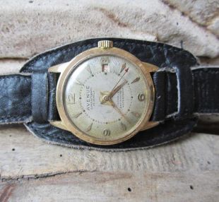 Poignet montre Suisse fait imperméable rétro montre ultra Rare montre Avenue automatique or plaqué Incabloc travaillant Vintage homme antimagnétiques