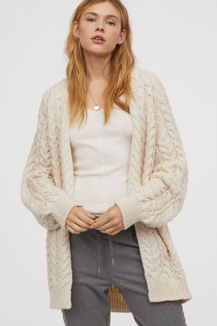 Cable knit Cardigan