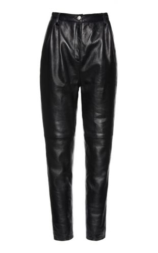 Wembley Pleated Leather Pants