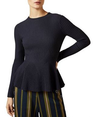 Jariala Ribbed Peplum Sweater