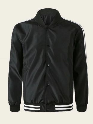 Wool bomber jack­et