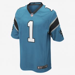 Nike NFL Carolina Panthers jersey worn by Hypatia (Lisa Kudrow) as seen in  The Good Place (S04E12)