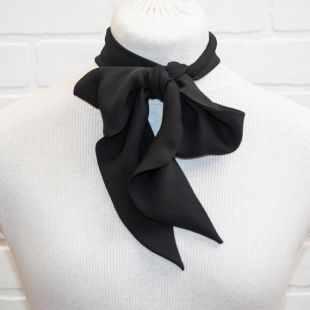 foulard noir, foulard, écharpe maigre, mince foulard noir, foulard en mousseline de soie, écharpe fine, foulard Skinny, foulard, foulard noeud, stacylynnc