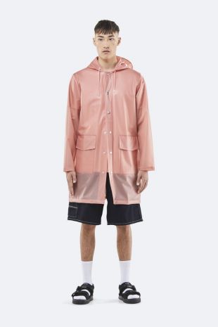 Transparent Coat couleur noir transparent et kaki