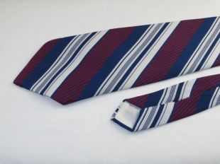 Vintage hommes cravate, bleu, rouge et blanc rayures