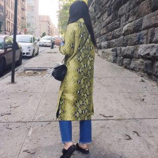Snake Print Coat