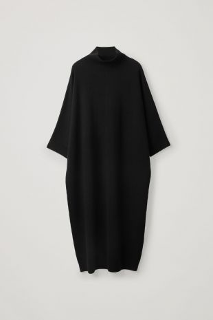 Oversized High-Neck Dress
