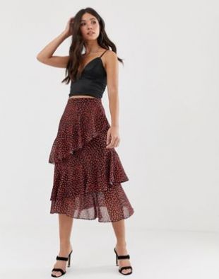 Midi Skirt Brown