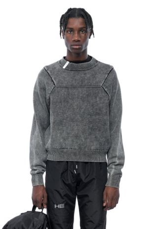 Knit Sweater with H Seam Detailing