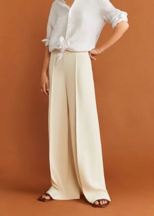 Palazzo Pants White