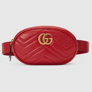 GG Marmont Matelassé Leather Belt Bag