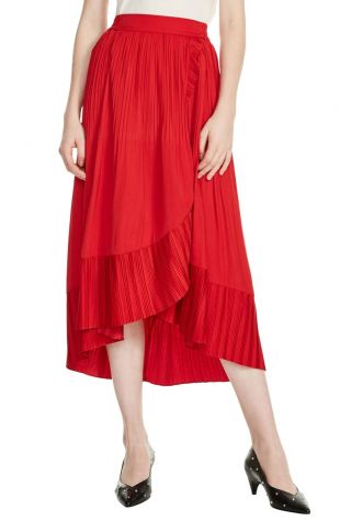 Midi Skirt Red