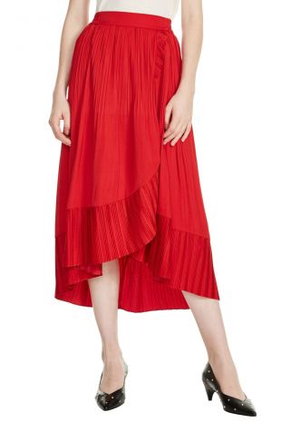Midi Skirt Red
