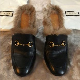 Princetown Fur Lined Mule