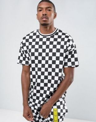 ASOS - T-shirt oversize à imprimé damier sur l'ensemble | ASOS