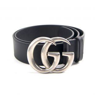 Leather Belt GG Buckle