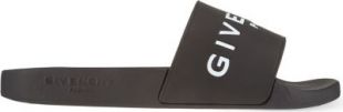 Givenchy Logo Leather Sliders