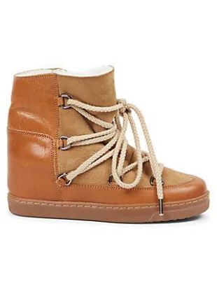 Nowles Shearling Lined Suede & Leather Boots