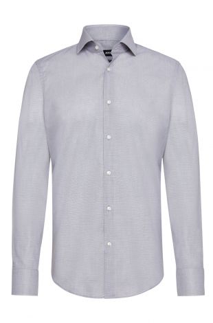 Hugo Boss - Finely patterned regular-fit shirt in cotton: 'Gordon' by BOSS