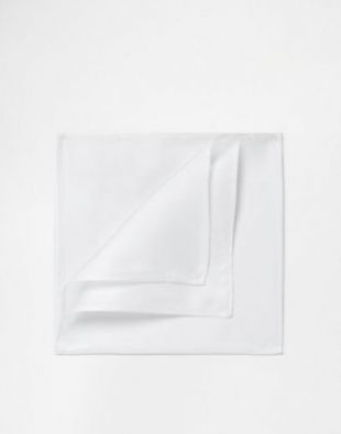 ASOS - Pochette carrée en soie - Blanc