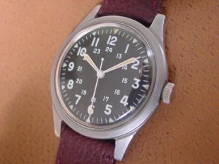 Vintage Benrus Military Issue Wrist Watch ..... DTU 2A/P ... Hack Set ... DR 2F2