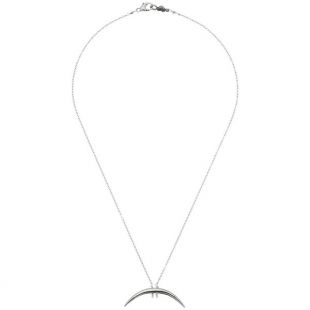 17' Silver Horizontal Horn Necklace