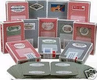Lot de 10 paquets de cartes de poker dans le style des casinos de Las Vegas