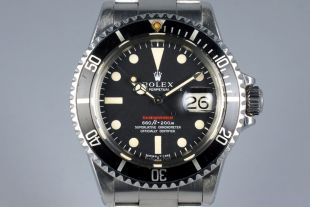 1970 ROLEX RED SUBMARINER 1680 MARK IV DIAL WITH RSC PAPERS