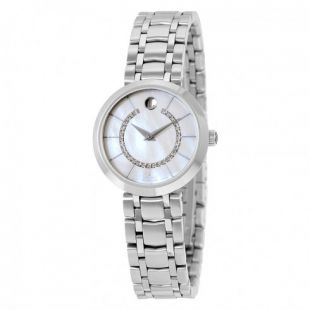 MOVADO l881 Automatic White Mother of Pearl 29 Diamonds Dial Stainless Steel Ladies Watch