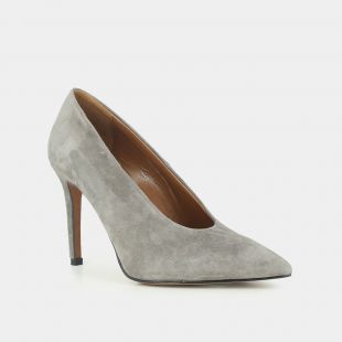 Escarpins  en velours gris