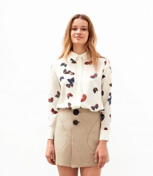 Chemise papillon