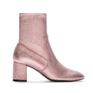 boots rose pailletées